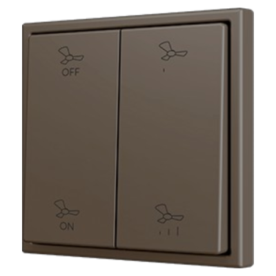 ZENNIO ZS702PB4M ZS70. Double Soft push button for 4 binary inputs