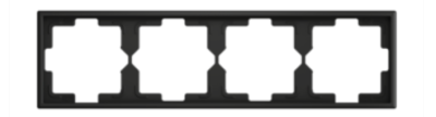 ZENNIO ZS70FM4A ZS70. 4-gang Frame - Anthracite