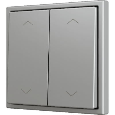ZENNIO ZS702PB4SHS ZS70. Double Soft push button for 4 binary inputs