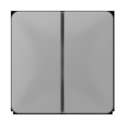 JUNG CD402TSAGR Copritasto per sens. 2 canali- mod. CD 500- grigio