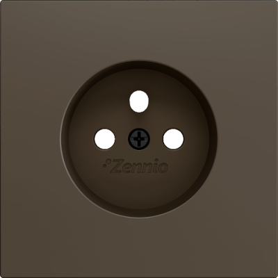 ZENNIO ZS70CFSM ZS70. French screwless socket cover 70x70 mm - Mocha