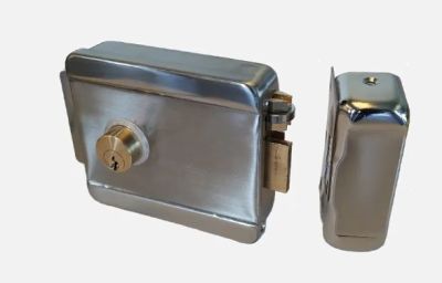 DOMOTIME GLEL03 Electric lock in galvanized and nickel-plated steel - 12 Vac