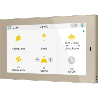 ZENNIO ZVICX50C CX50. Capacitive touch panel 5 pollici - Champagne
