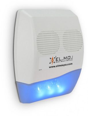ELMO SA101B Self-powered outdoor siren with 2 horns with co