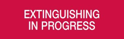 COOPER CSA FIRE CSA08666 50XX SERIES WORDING “EXTINGUISHING IN PROGRESS”