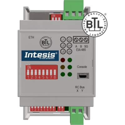 INTESIS INBACMHI001R000 Mitsubishi Heavy Industries FD and VRF systems on BACnet IP/MSTP interface