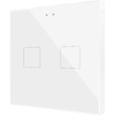 ZENNIO ZVIFR2W FLAT RGB 2. PULSANTE CAPACITIVO IN VETRO -