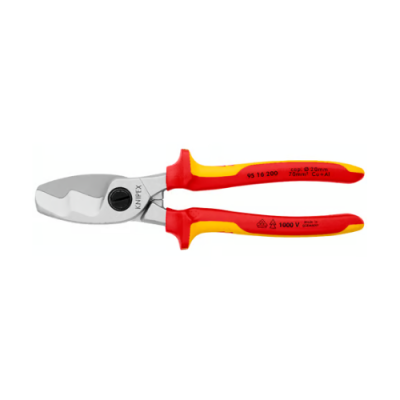 KNIPEX 95 16 200 Cable cutter with double edge
