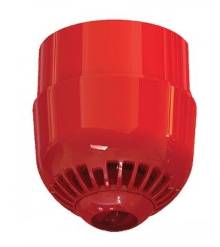 ARITECH FIRE ASC2367 Outdoor multitone optical/acoustic alarm with high base. Color red