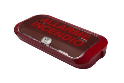 VIMO KLAMPENLR Red optical wall alarm plate