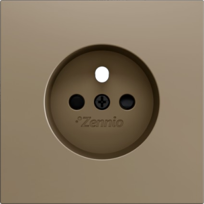 ZENNIO ZS55CFSC ZS55. French screwless socket cover 55x55 mm - Cha