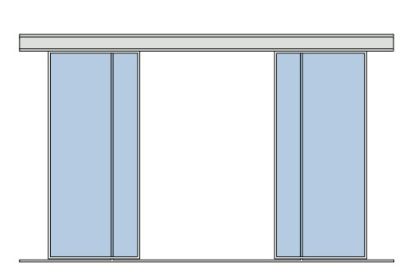 RIB AA90005B SLIDER 150 2 doors. L 6500 MM.