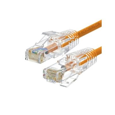 WP RACK WPC-PAT-6AU030O-S CAT 6A U-UTP Slim patch cable Length 3 M, AWG 28/7