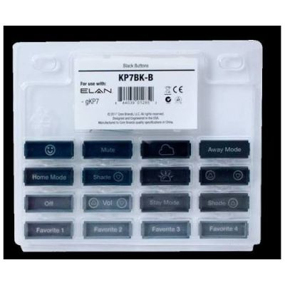 ELAN BOTTONS KP7BK-B KP7 Buttons - Black