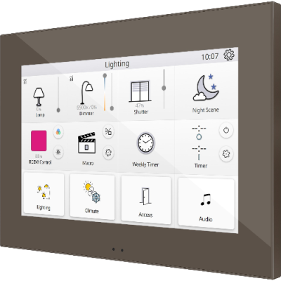ZENNIO ZVIZ70V2M Z70 v2. Color capacitive touch panel - Mocha