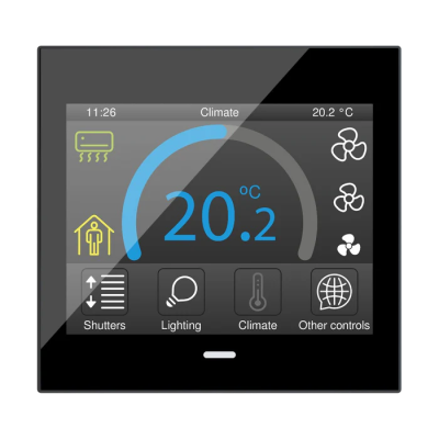 ZENNIO ZVIZ35V3A Pannello touch Z35 capacitivo 3,5" Nero