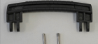 GT LINE KIN.1382 Handle, black, black rubber coating (mod. 3