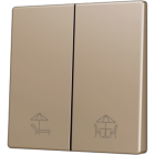 ZENNIO ZS55CSOFT22CC ZS55. Cover for Double KNX Soft push button 55x55