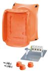 HENSEL FK 1616 IP65 junction box. 5 poles. for cables in