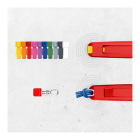 KNIPEX 00 61 10 CO ColorCode Clips orange (10 pieces)