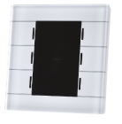 MDT BE-GBZW.01 Unità operativa centrale in vetro Smart con display a colori, bianco per domotica KNX BE-GBZW.01