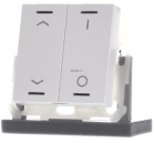 MDT BE-TAL5502.C1 KNX Button Light 55, 2 volte, RGBW, bianco puro lucido, tapparelle, commutazione BE-TAL5502.C1