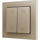ZENNIO ZS552PB4CC ZS55. Double Soft push button for 4 binary inputs