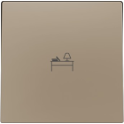 ZENNIO 830004204 ZS55. Single switch cover 55x55 mm - Champagne - C