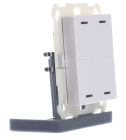 MDT BE-TAL55T4.01 KNX Button Light 55 4 volte, RGBW, con sensore di temperatura, bianco puro lucido