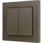 ZENNIO ZS552PB2M ZS55. Double Soft push button for 2 binary inputs