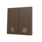 ZENNIO ZS70CSOFT22MC ZS70. Cover for Double KNX Soft push button 70x70