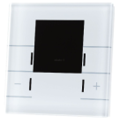 MDT SCN-RTRGW.02 Smart glass room temperature controller, black - Room thermostat for bus system