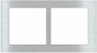 EKINEX EK-D2H-GBQ Placca Deep (FF e 71 e 20Venti ) int 68mm rettangolare-METALLO (ALLUMINIO) - alluminio