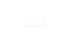 ZENNIO 980000209 Cornice 2 posti, ZS55,bianco opaco