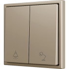 ZENNIO ZS702PB2CC ZS70. Double Soft push button for 2 binary inputs
