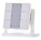 MDT RF-TA55A6.01 Pulsante RF 6 volte Plus con attuatore, finitura bianco opaco per la domotica KNX RF-TA55A6.01