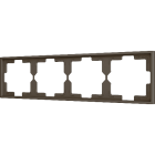 ZENNIO ZS70FM4M ZS70. 4-gang Frame - Mocha