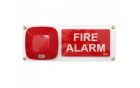 INIM FIRE PLEXI_ES2000-3SX Plexiglas panel for “EVACUATE THE ROOM” signalling with a flag on the LEFT