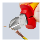 KNIPEX 70 06 180 Side cutter for mechanics