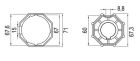 GIBIDI AJWSE0068 Ogiva pulley Ø 78 mm (for awning) ENGINES Ø 55