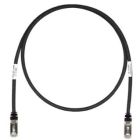 PANDUIT STP6X2MBL Copper Patch Cord- Cat 6A- Black S/FTP Cable- 2 meters
