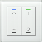 MDT BE-GTL2TW.C1 BE-GTL2TW.C1: pulsante in vetro II Lite 2 volte, RGBW, bianco