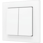 ZENNIO ZS552PB4MW ZS55. Double Soft push button for 4 binary inputs