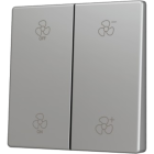 ZENNIO ZS55CSOFT24SC ZS55. Cover for Double KNX Soft push button 55x55