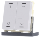 MDT BE-TAL63T2.D1 KNX Button Light 63 2 volte, RGBW, con sensore di temperatura, bianco da studio lucido