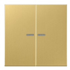 JUNG ME10921STRFC Pulsante KNX RF, 2 canali, ottone classico