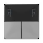 JUNG CD4093TSAGR Set di pulsanti completo per controller ambientale KNX compatto 4093KRMTSD- mod. CD500- grigio