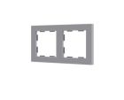 ZENNIO 980000206 Cornice 2 posti ZS55, argento