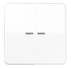 JUNG CD10921STRFWW Pulsante KNX RF, 2 canali, bianco alpino