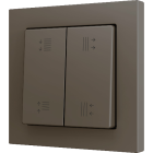 ZENNIO ZS552PB4MC ZS55. Double Soft push button for 4 binary inputs